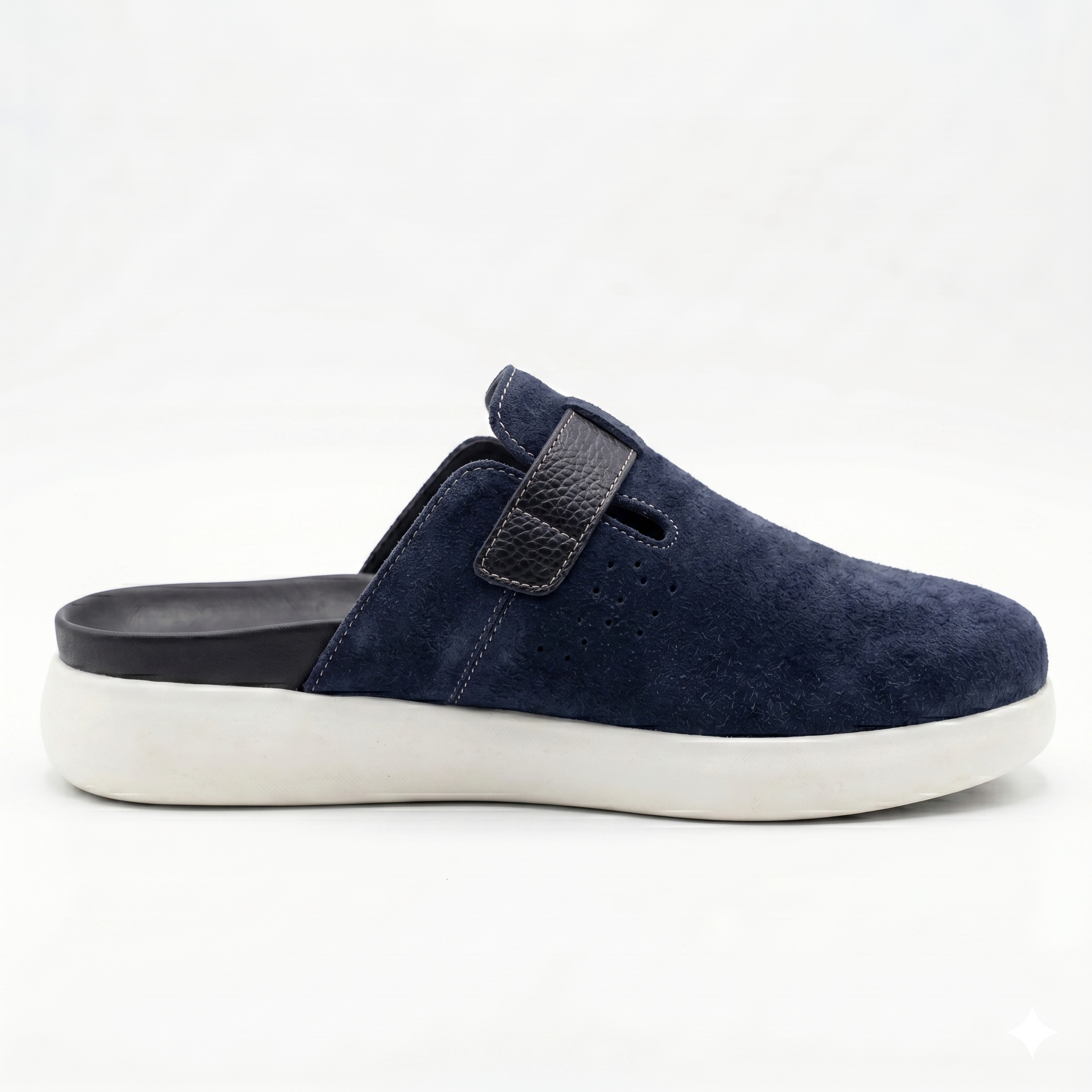 The Nomad Suede Clog – Sapphire