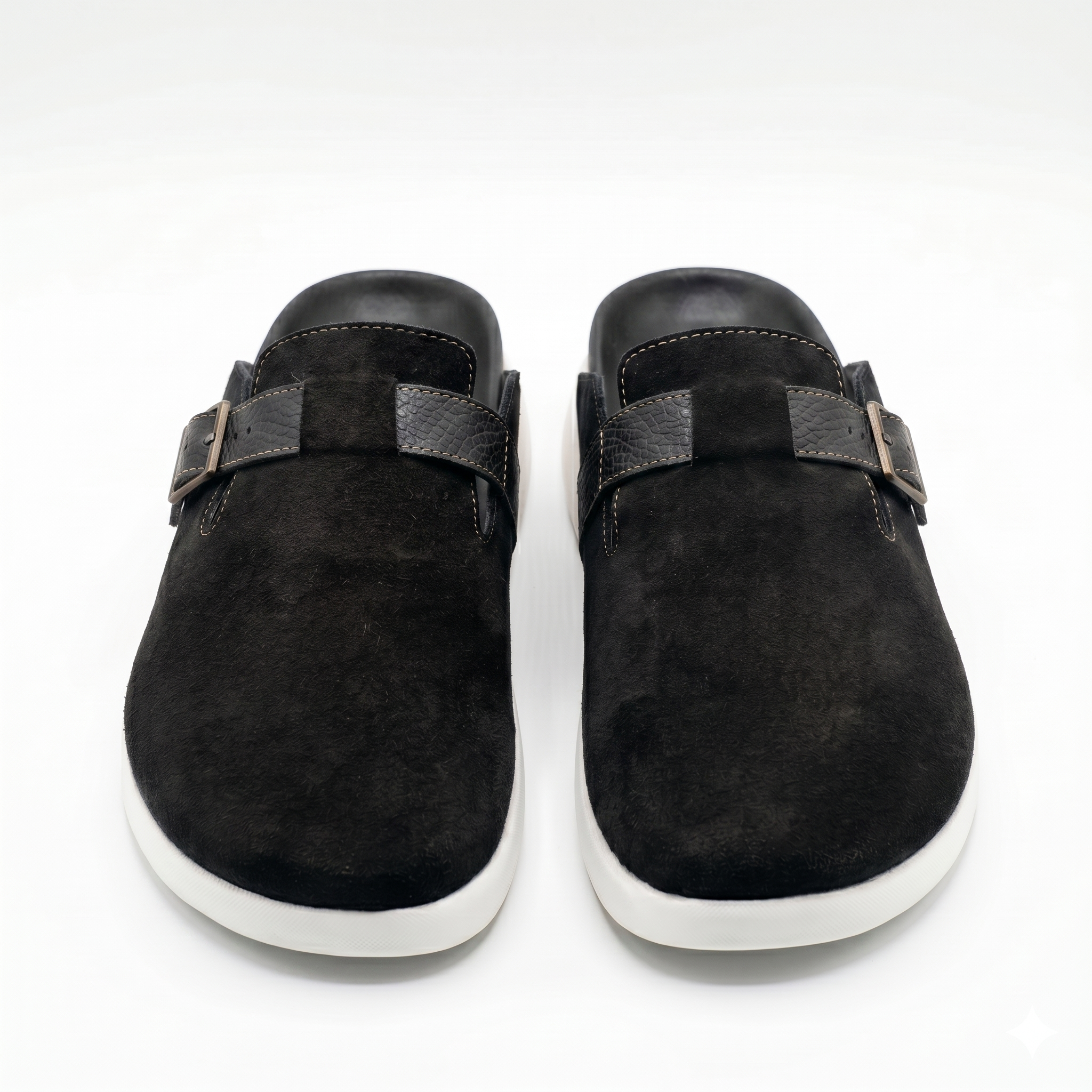 The Nomad Suede Clog – Obsidian