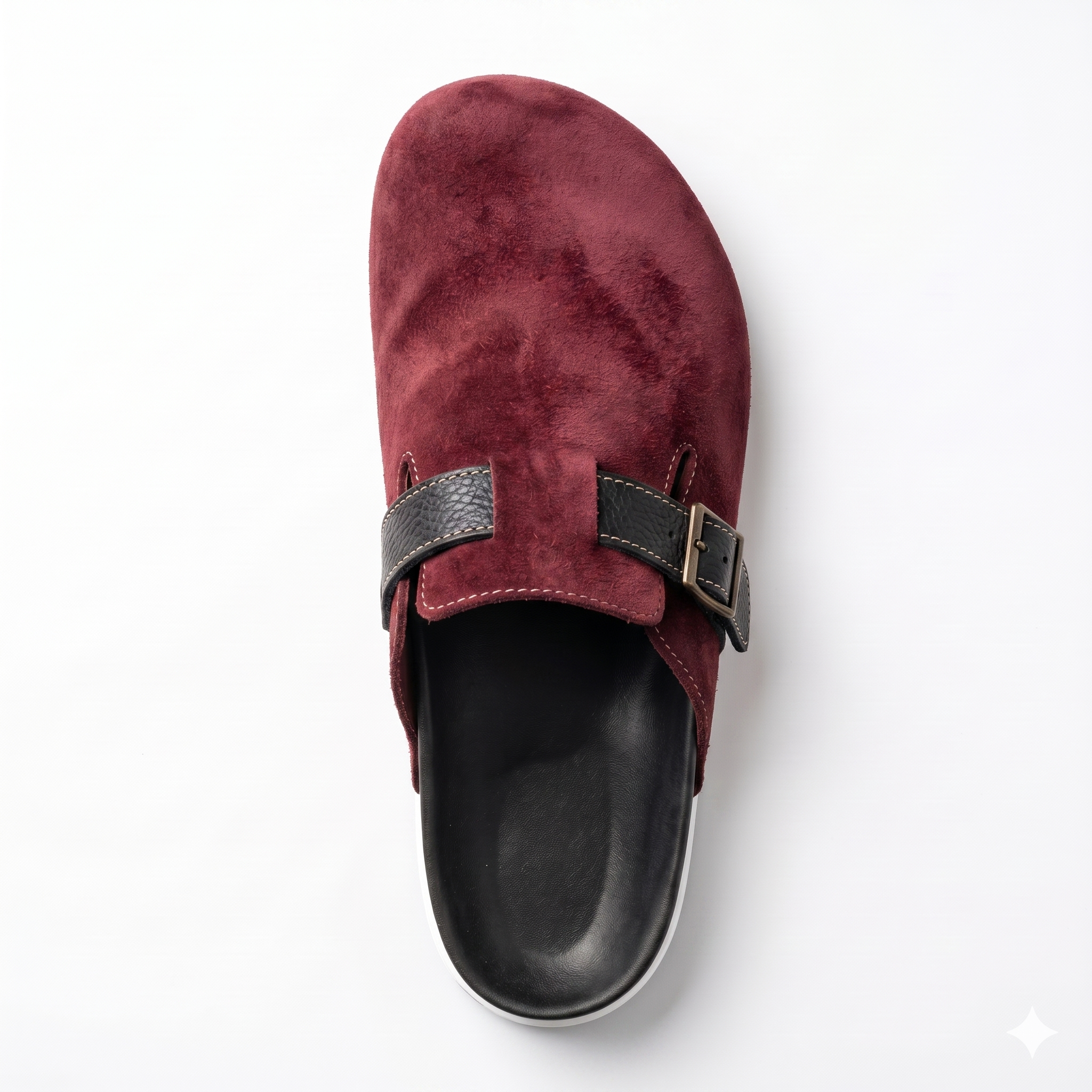 The Nomad Suede Clog – Cherry