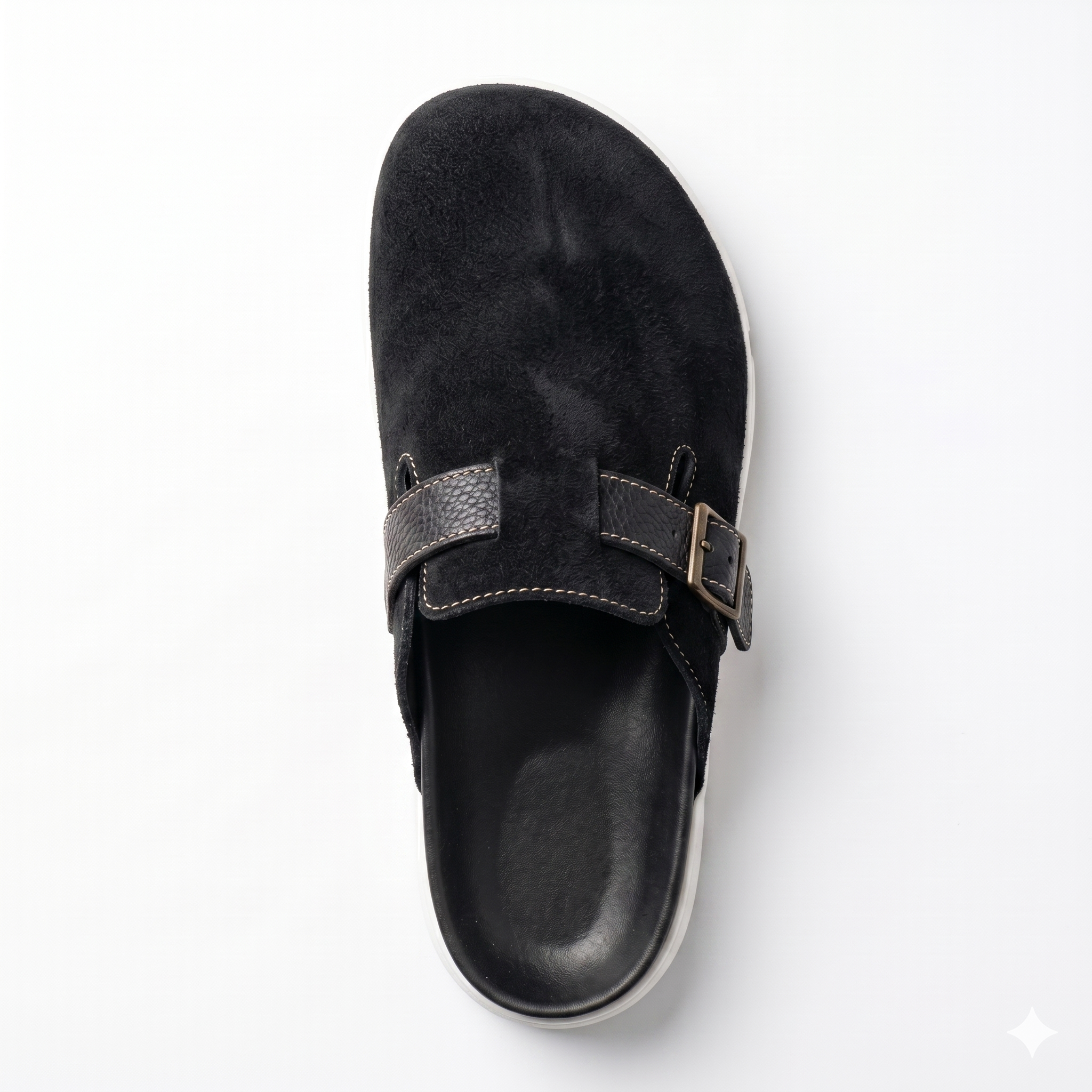 The Nomad Suede Clog – Obsidian