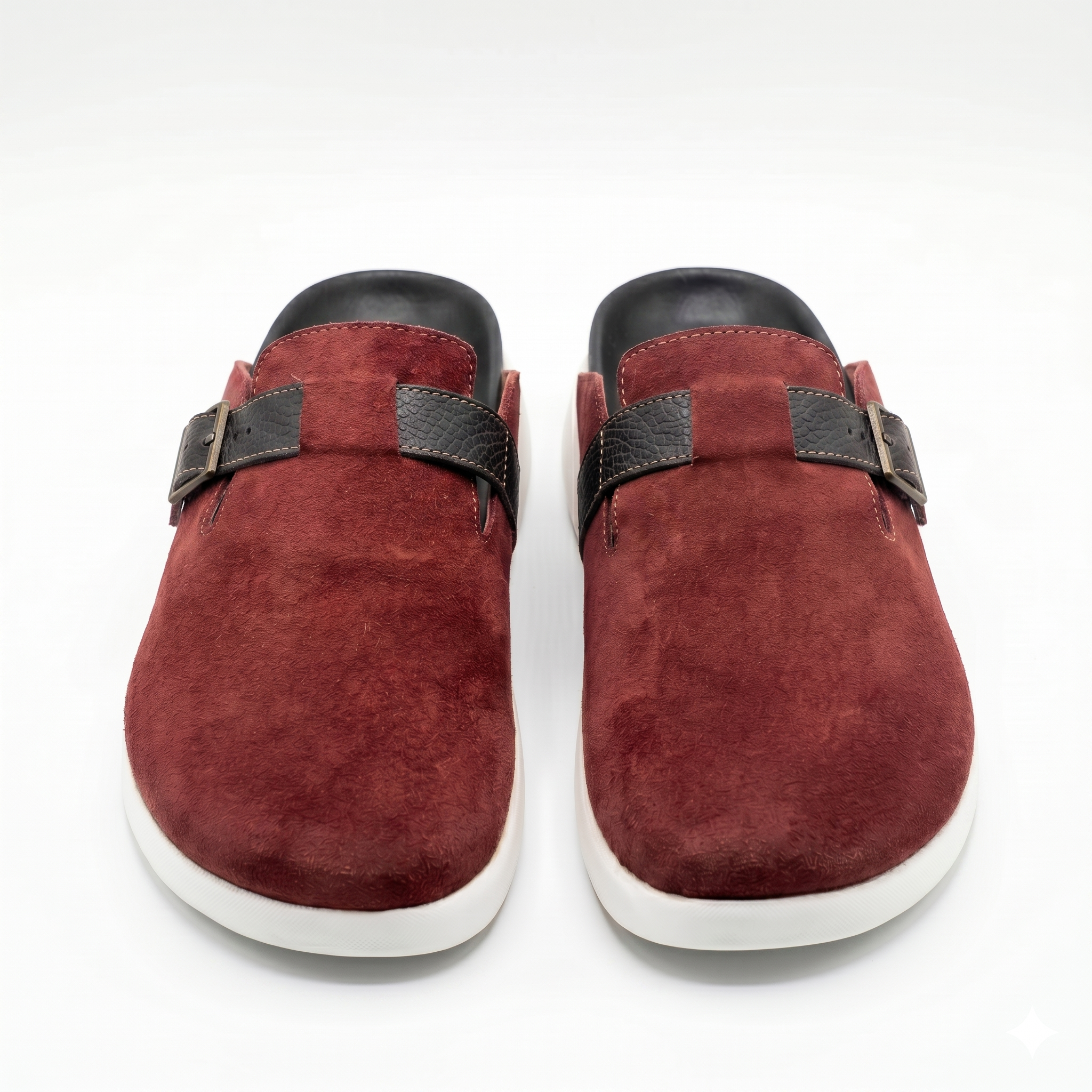 The Nomad Suede Clog – Cherry