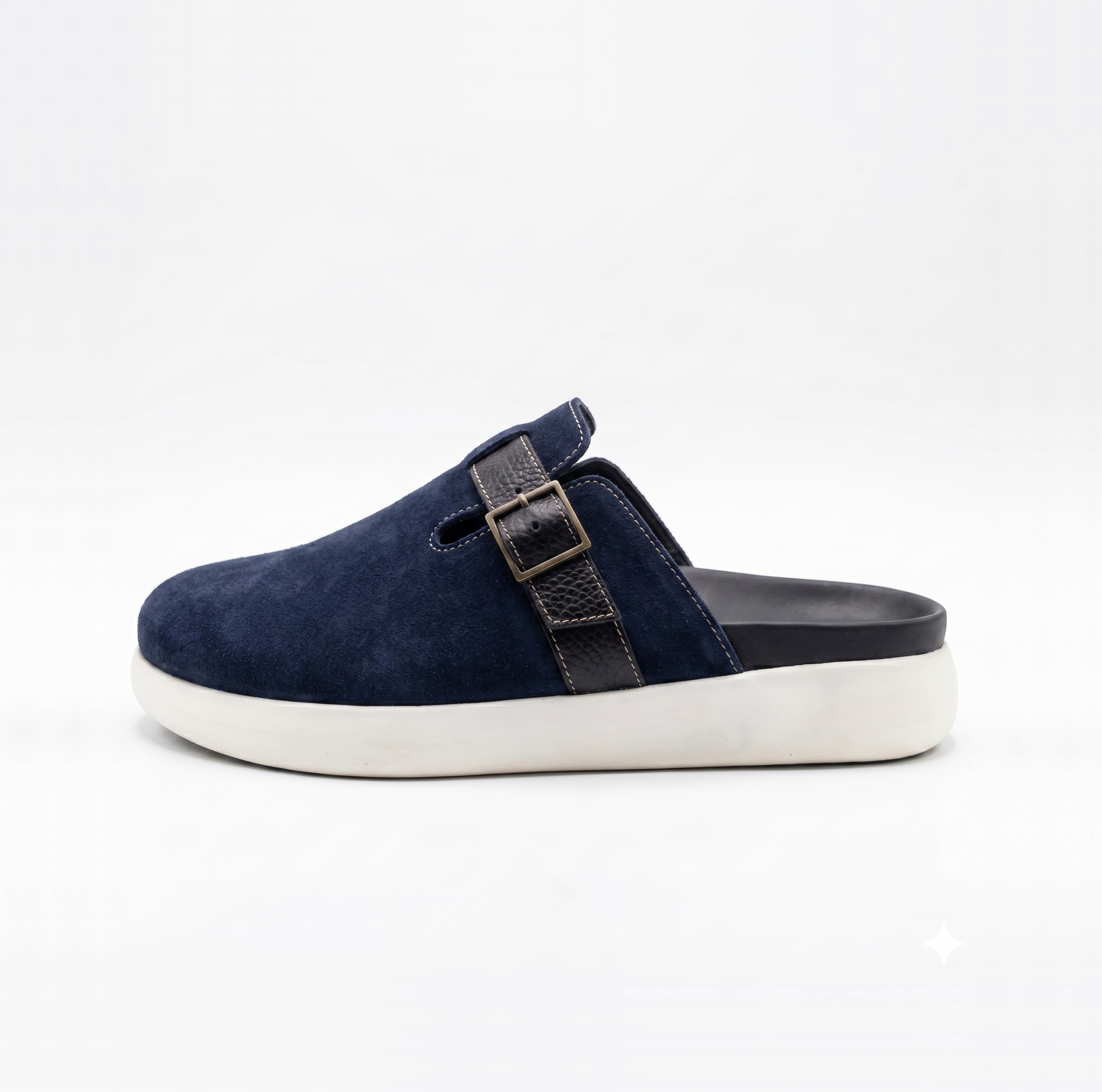 The Nomad Suede Clog – Sapphire